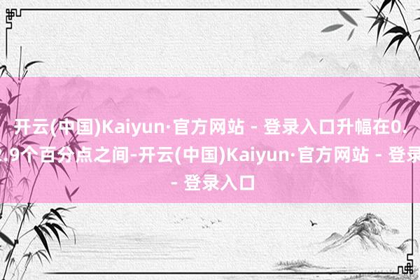 开云(中国)Kaiyun·官方网站 - 登录入口升幅在0.4至2.9个百分点之间-开云(中国)Kaiyun·官方网站 - 登录入口