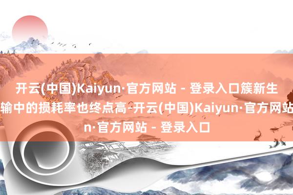 开云(中国)Kaiyun·官方网站 - 登录入口簇新生果在资料运输中的损耗率也终点高-开云(中国)Kaiyun·官方网站 - 登录入口