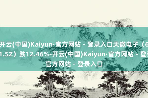 开云(中国)Kaiyun·官方网站 - 登录入口天微电子（688511.SZ）跌12.46%-开云(中国)Kaiyun·官方网站 - 登录入口